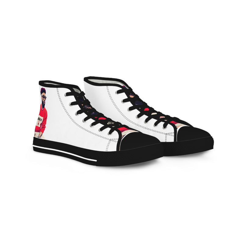 Men's High Top Sneakers Picture Unhand Me Devil