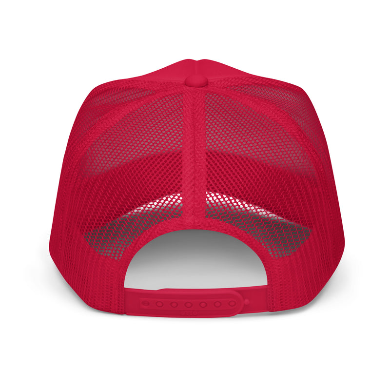 Foam trucker Hat Red Stitch Unhand Me Devil