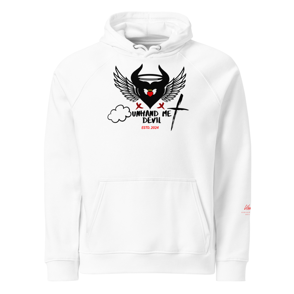 Men's Women's Premium eco Hoodie Unhand Me Devil