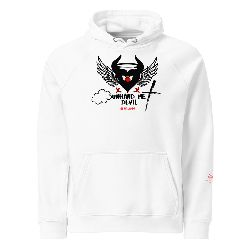 Men's Women's Premium eco Hoodie Unhand Me Devil