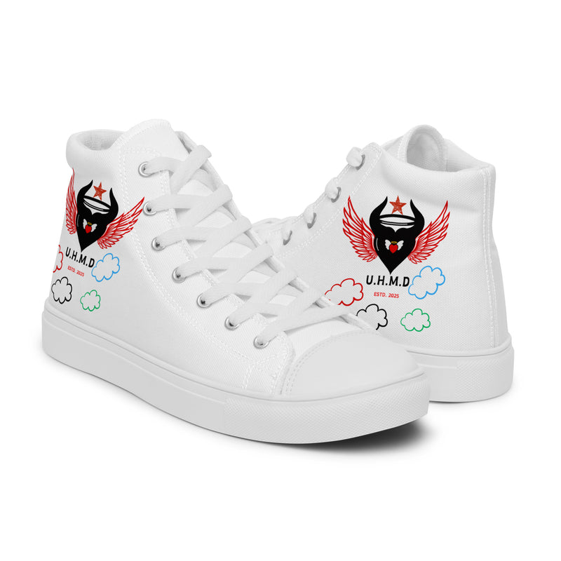 Women’s high top canvas shoes Unhand Me Devil